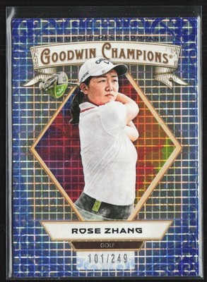 Rose Zhang 2025 Upper Deck Goodwin Champions Blue Checkers /249 #49
