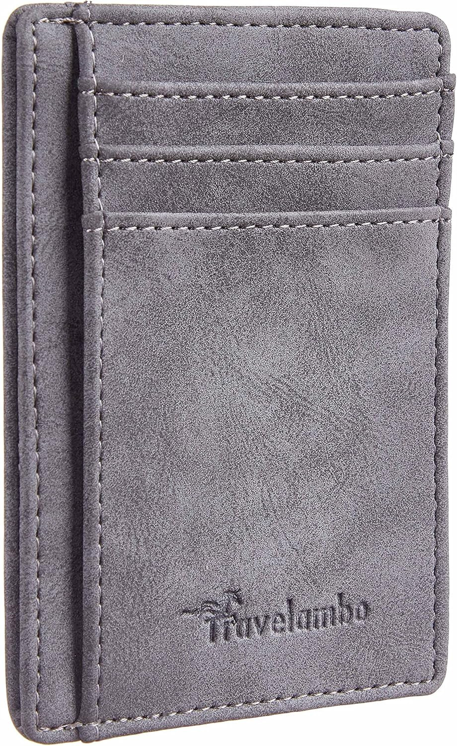 Slim Wallet Front Pocket Minimalist Leather RFID Blocking Medium Size.