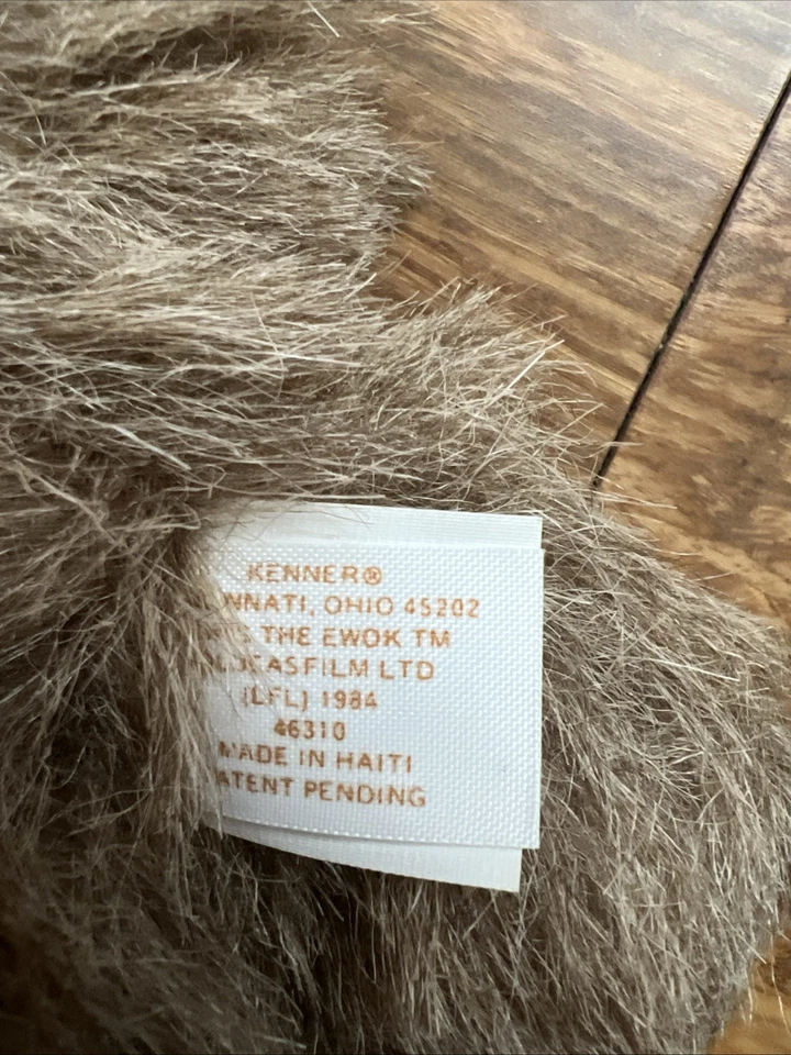 ¡Raro! Nuevo sin etiquetas Peluche Regalo Vintage El Retorno del Jedi Star Wars Gwig Child Ewok 1984 Foto 4 de 4