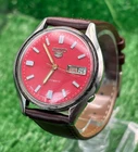 Vintage Seiko 5 Automatic || Red Dial || Men's Vintage Watch ||