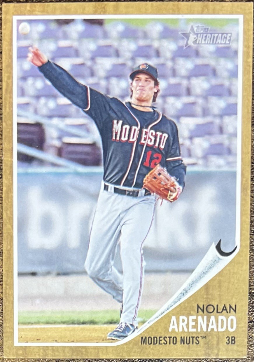 2011 Topps Heritage Minor League Edition Nolan Arenado #53 Modesto Nuts