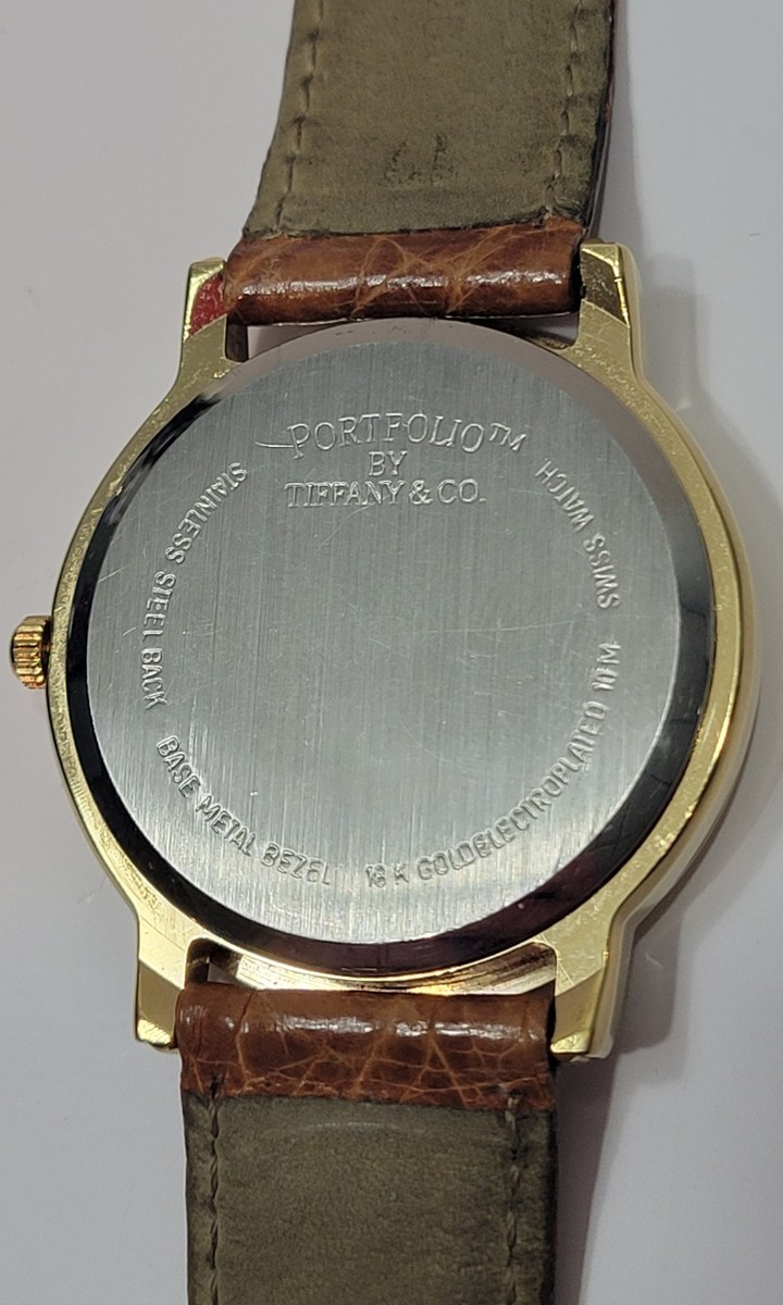 Portfolio Tiffany&Co Moonphase 18k Electroplated Swiss Quartz