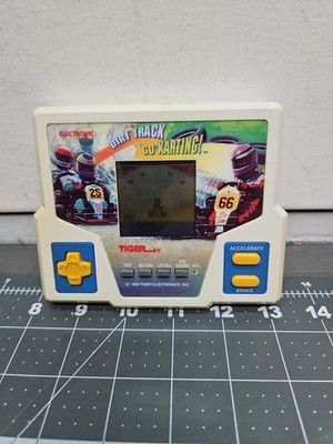 1992 Tiger Electronic  LCD Video Game Dirt Track Go Karting 