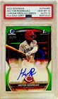 HECTOR RODRIGUEZ 1ST 2023 BOWMAN CHROME GREEN REFRACTOR AUTO #/99 RC PSA 10-10🔥