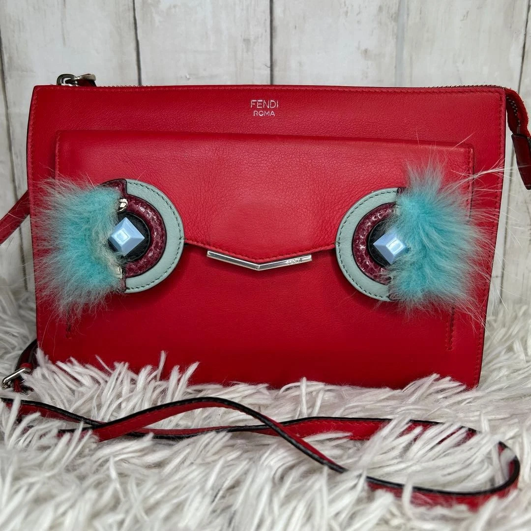 Fur Exterior Red Bags & Handbags for Women for sale - eBay