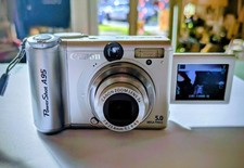 Canon PowerShot A95 Digital 5MP Digital Camera Tested working Silver