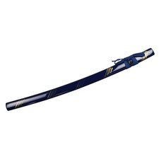 Saya f&uuml;r Katana Schwertscheide aus Holz Samuraischwert blau mit Sageo