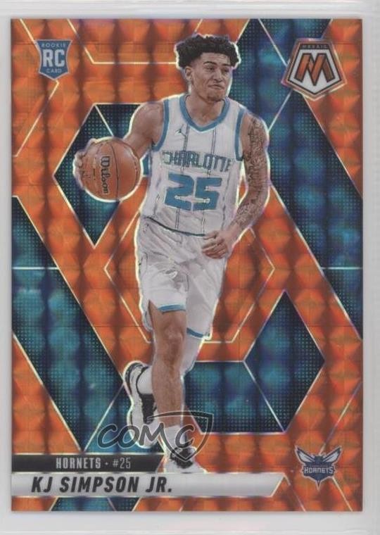 2024-25 Panini Mosaic Rookies Orange Prizm 62/249 KJ Simpson Jr #239 1jk8