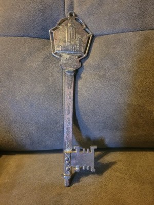 Key to Los Angeles California Brass New City Hall Olympic Stadium Vintage