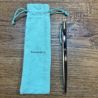 Tiffany & Co Sterling Silver Ballpoint Pen Bail and Pouch