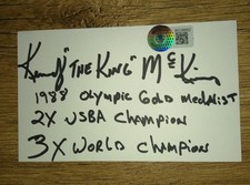 Kennedy McKinney Signed 5' x 3' Index Card BAS Beckett COA