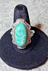 Amazonite Ring in Stainless Sz 8 — photo 1