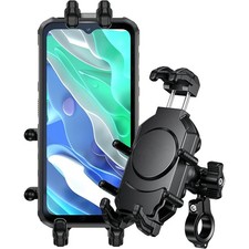 Motorrad Handyhalterung mit Vibrationsdämpfer Diebstahlsichere Handy Halterung、