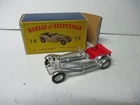 Matchbox Lesney Yesteryear Y-10 1928 Mercedes- CHROME PLATED, no base strut, box