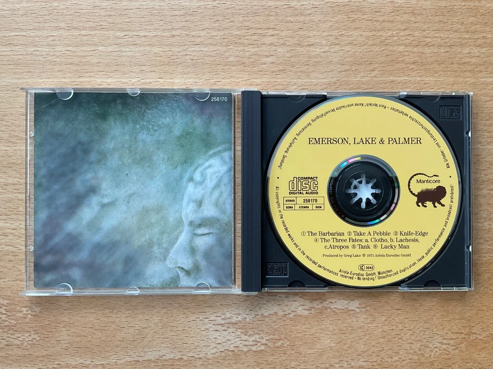 CD Emerson Lake & Palmer - ST, Manticore 1987, Sonopress sehr gut very good - Bild 3 von 4