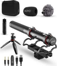 X1 Supercardioid Shotgun Microphone - 3.5mm/XLR/USB-C Camera Mic for DSLR, Sm...