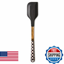 MACKENZIE-CHILDS Kitchen Spatula, Silicone Spatula for Cooking, Black-and-White