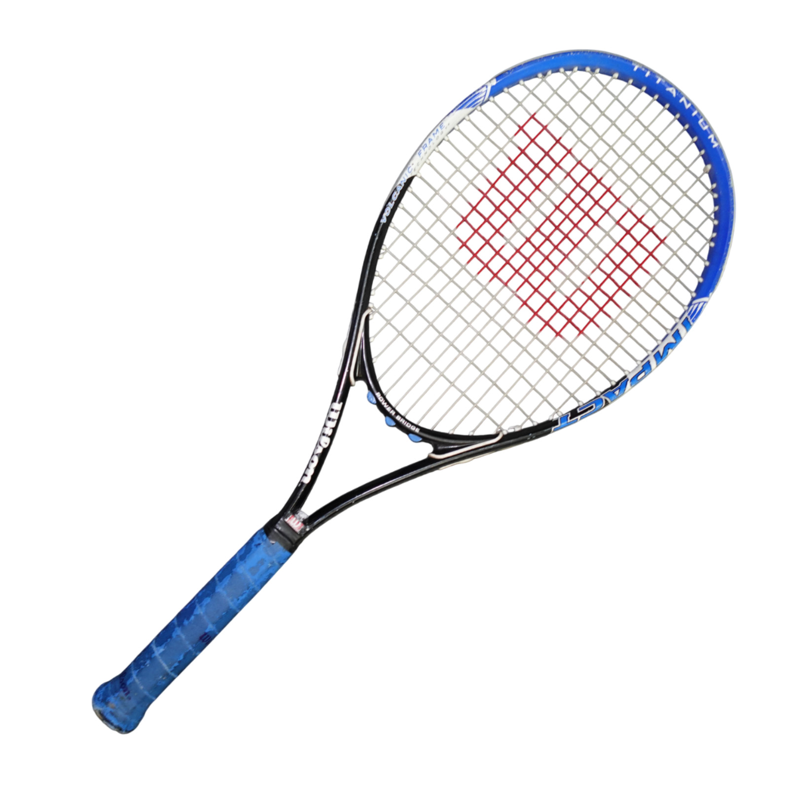 Used Wilson TITANIUM IMPACT Adult Tennis Racquet Royal Blue