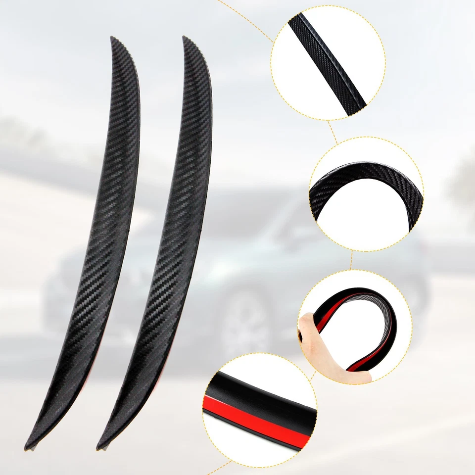 für SMART tuning felgen 4x Radlauf Kotflügel Leisten Verbreiterung CARBON look - Bild 4 von 4