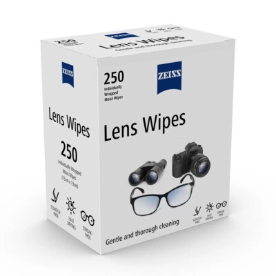 Zeiss Wipes Lens Pre Moist Cleaner reinigt glaslos einzelne Beutel 1 -250