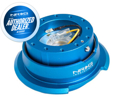 NEW NRG Steering Wheel Quick Release GEN 2.8 BLUE BODY BLUE RING HUB SRK-280BL