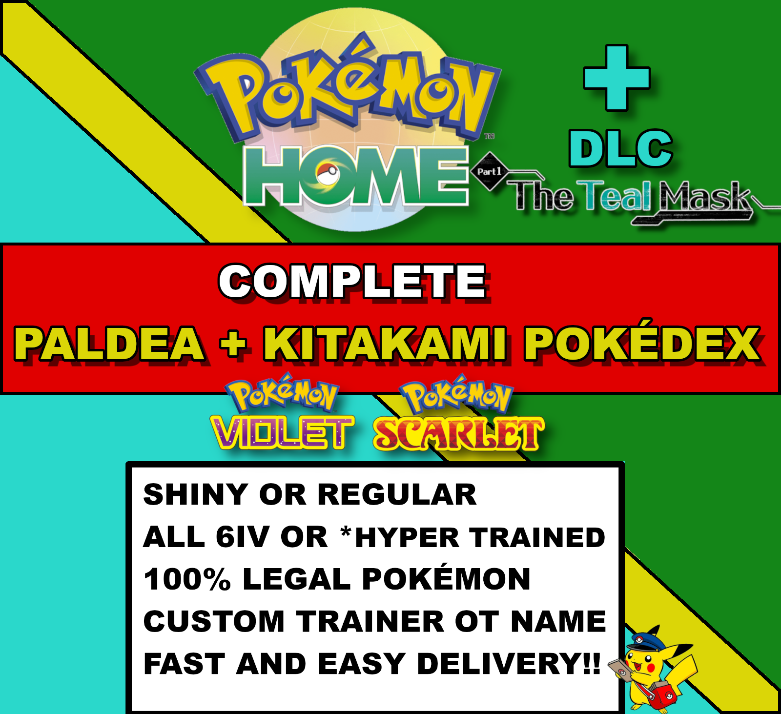 Pokemon Scarlet + Violet Complete Kitakami Pokedex · All the new