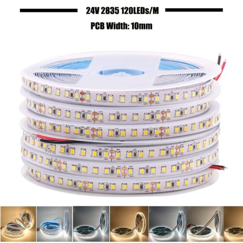 2835 LED Strip DC 12V 24V 5M 60/120/240/480 LEDs/M Light Led Ribbon Rope lights - Picture 4 of 22