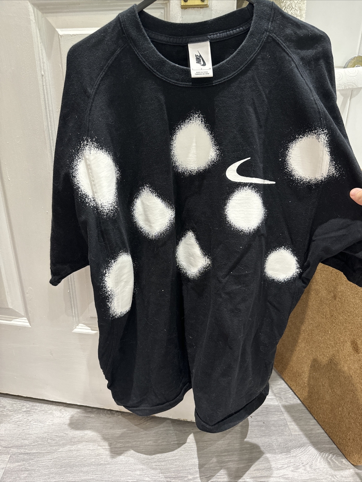 OFF WHITE X NIKE T shirt nera Nike X Off bianca spray dot taglia small