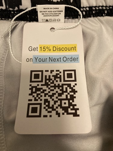 NWT Ensasa Womens Stretch Black Red Poinsetta White Reindeer Leggings SZ Small - Picture 9 of 10