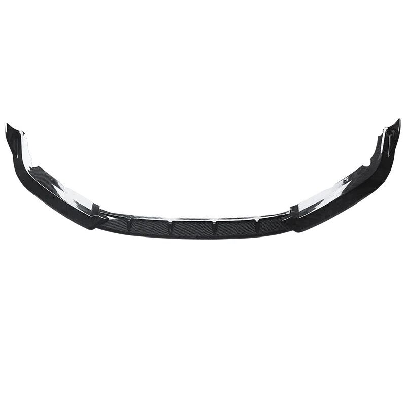 Fits 2019-2021 Honda Civic Sedan Front Bumper Lip Spoiler Carbon Fiber Print - Image 3 of 4