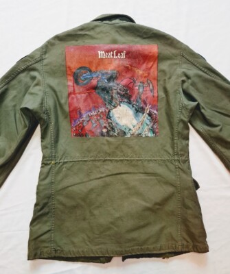 Meat Loaf Metallica Slayer Hand Painted Patched Army Military Mens