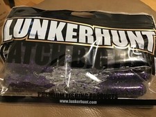 6 Lunkerhunt LHPST4023 new smoke purple fleck 8 in each package
