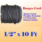 00004000
1/2" x 10 Ft Premium Marine Grade Bungee Shock Stretch Cord Uv Black 10'