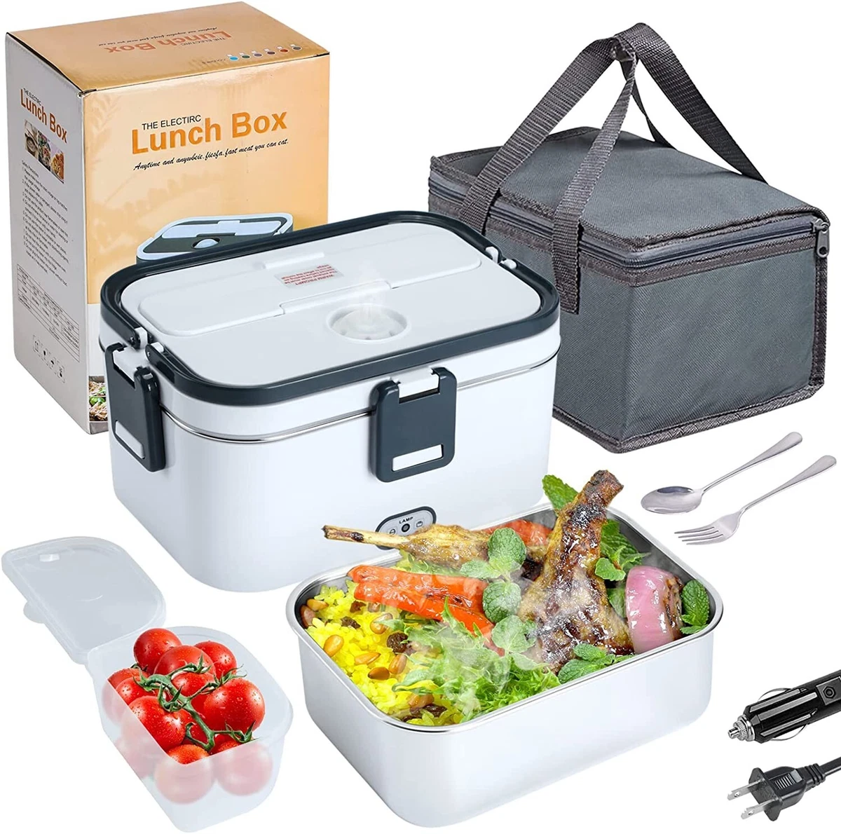 Electric Lunch Box, Heat Preservation And Heating Lunch Box, Self-heating  Car Portable Lunch Box, Plug-in Rechargeable Lunch Box 