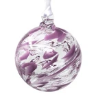 Glass Hanging Ornament February Birthstone Friendship Globe Amethyst Milford