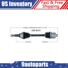 For 2008 2009 2010 Chevy Captiva Sport Saturn Vue L4 2.4L Gas Only Front CV Axle