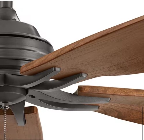 š„Hampton Bay Ceiling Fan 60" Indoor/Outdoor Natural Iron w/ Pull Chain Control - Picture 5 of 7