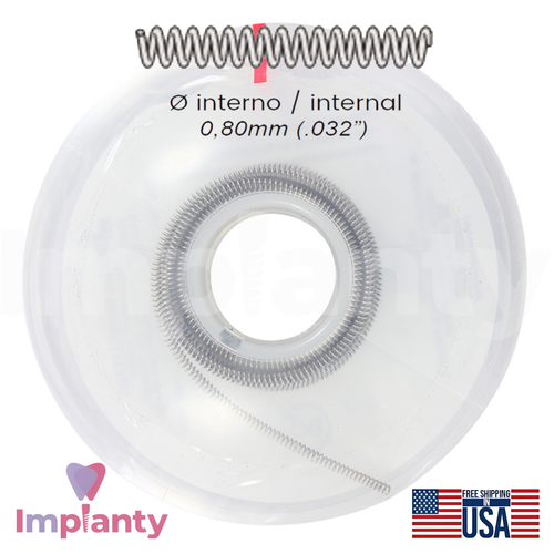Morelli 0rthodontic Cr-Ni Open Dental Coil Spring Roll Rigid Dentistry Tool - Afbeelding 2 van 5