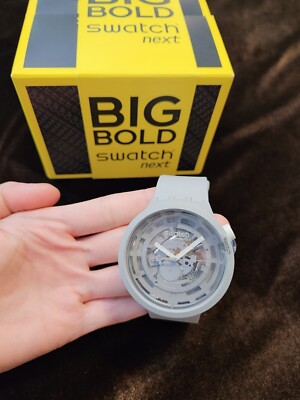 Swatch BIG BOLD グレー Swatch BIG BOLD C-GREY SB03M100 NEW IN BOX | eBay