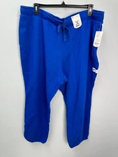 Xersion Racing Blue High Rise Jogger Sweatpants Women's Size 3X w/ pockets