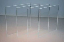 (4 Pack) Clear Acrylic Plexiglass Plastic Sheet 1/8" x 18" x 24”