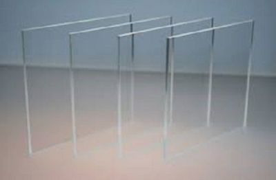 (4 Pack) Clear Acrylic Cast Plexiglass Plastic Sheet 1/8'' x 12'' x 12 