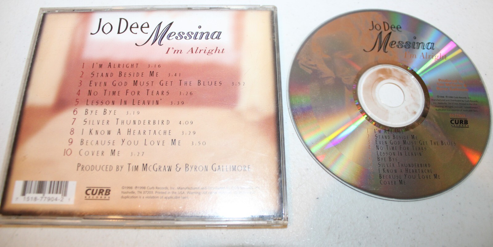 Jo Dee Messina I'm Alright (CD 1998 Curb Records) I'm Alright, Stand