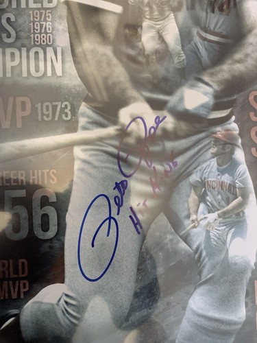 Pete Rose “Hit King” autographed 16x20 Signed Photo - Picture 2 of 3