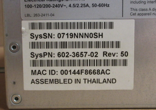 Sun SunFire T2000 SPARC T1 Quad-Core CPU 8GB RAM 4-Bay SAS 2.5" 2U Server - Photo 3/4