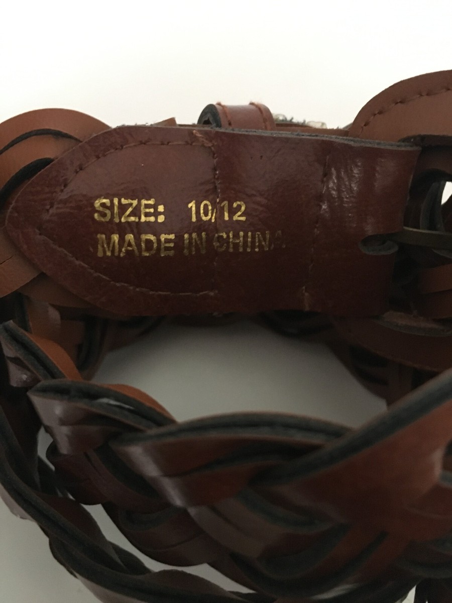 Faux Leather Woven Braided Belt Size 10/12 up to 31 display picture 3