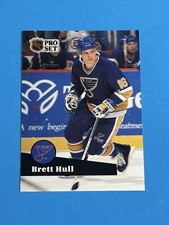 1991-92 Pro Set French Brett Hull #215 St. Louis Blues (Q)