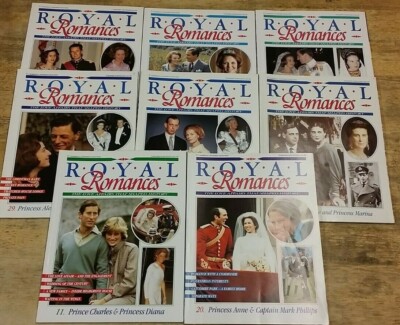 8 ROYAL ROMANCES MAGAZINES by MARSHALL CAVENDISH  **PAPERBACK