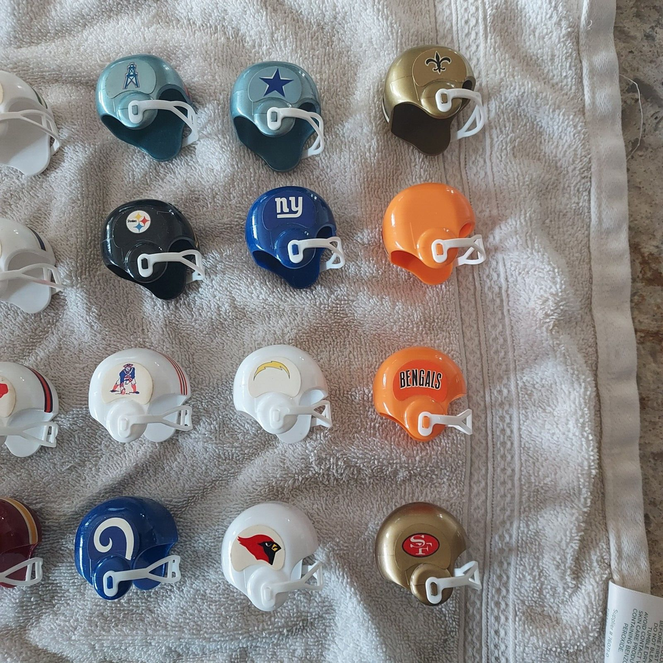 1960s NFL/AFL Mini Gumball Football Helmets Lot (33) Vintage EXEX+