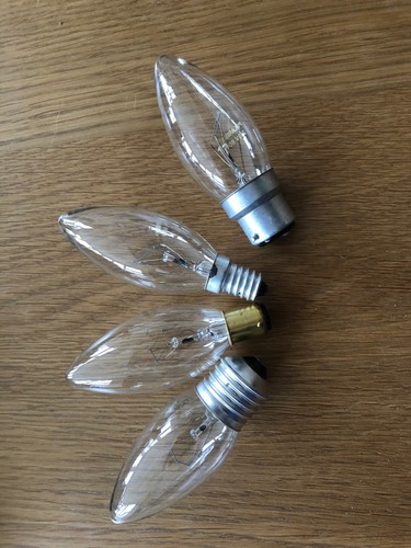 25W/40W/60W INCANDESCENT CLEAR DIMMABLE CANDLE LIGHT BULB FILAMENT LAMPS x 4/10 - Picture 7 of 7